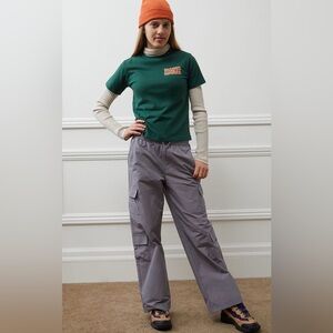 PacSun Kids Size 12 Gray Baggy Cargo Pants NWOT